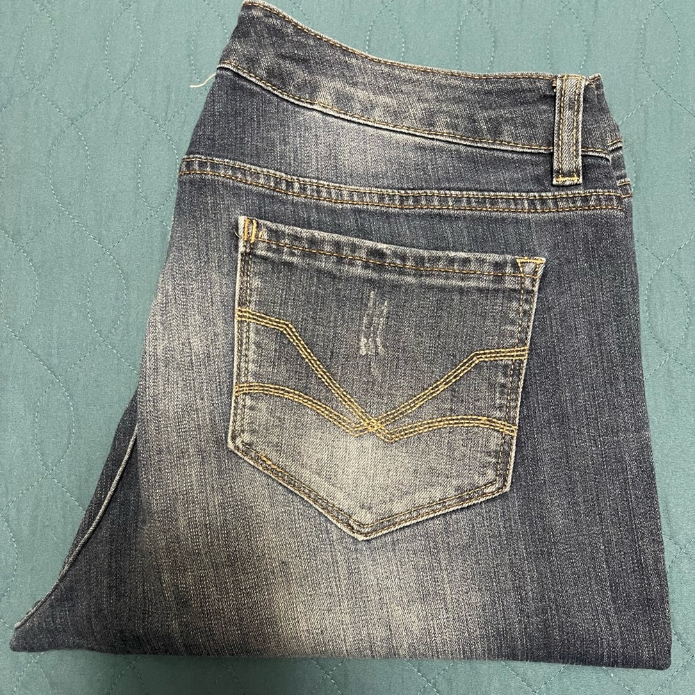 Vintage America Boho Crop Cuffed Jean Size 10/30